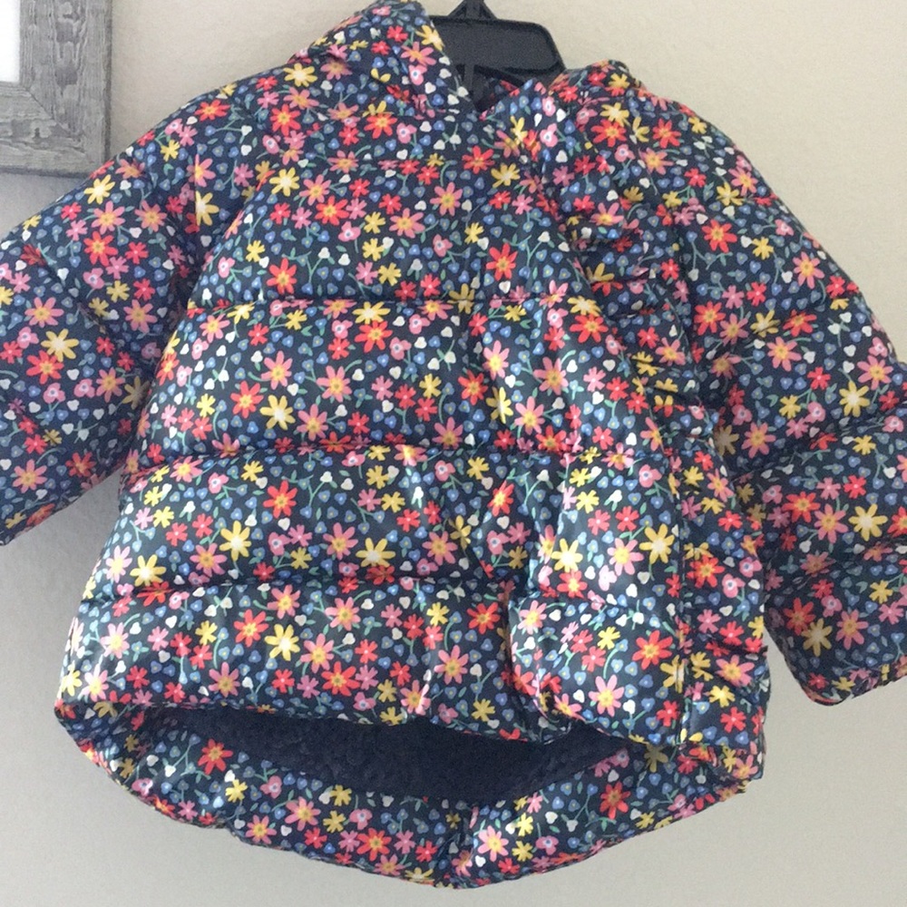 Baby GAP floral puffer